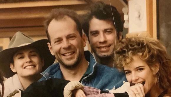 John Travolta y Bruce Willis son grandes amigos desde que protagonizaron "Pulp Fiction" y "Look Who’s Talking". (Foto: @johntravolta).