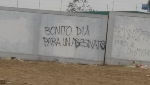 Trujillo: criminales hacen pintas en colegios para motivar a escolares a delinquir