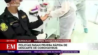 Coronavirus en Perú: policías pasan por prueba rápida para descartar el Covid-19