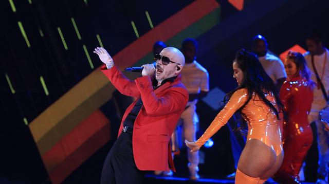 Pitbull en los Latin American Music Awards 2018. (Foto: Agencias)