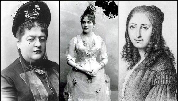 Clorinda Matto de Turner, Zoila Aurora Cáceres y Flora Tristán, tres pensadoras que influyeron en la historia del Perú y abogaron por la igualdad de los géneros. (Foto: Dominio Público)