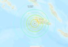 Terremoto de magnitud 7 sacude las Islas Salomón y se activa la alerta de tsunami