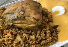 Un arroz con pollo con toque chiclayano y el infaltable zapallo loche