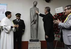 Restauran escultura de Santa Rosa de Lima que resultó dañada tras caída en santuario