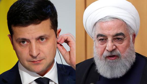 Durante una conversación telefónica, Hassan Rouhani aseguró a Volodymyr Zelensky que "todas las partes implicadas en la catástrofe aérea serán llevadas ante la justicia”. (AFP).