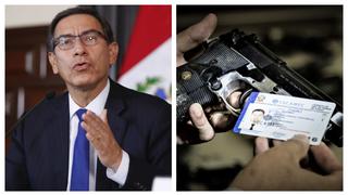 Presidente Vizcarra anuncia proyecto de ley que regula la portabilidad de armas