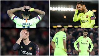 Messi, Ter Stegen, Suárez y el rostro de la eliminación del Barcelona en Champions League