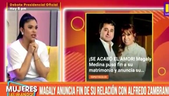 Maricarmen opina sobre el fin del matrimonio de Magaly Medina. (Foto: captura de video)