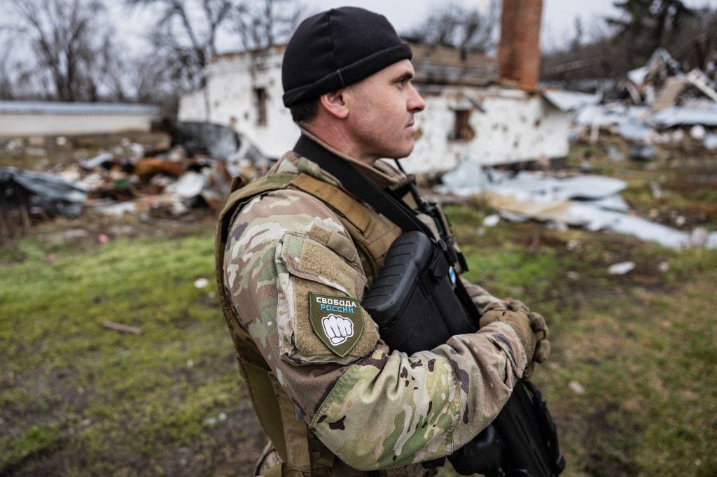 Tikhiy, originally from the Russian city of Togliatti, was visiting kyiv with his family when the invasion began.  He now fights among his ranks.