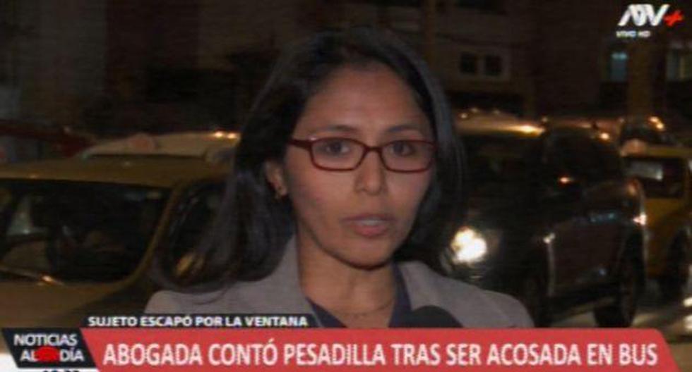 Rosario Riofrío relató el amargo momento que le tocó vivir en la unidad de transporte público. (Foto: Captura de video / ATV+)
