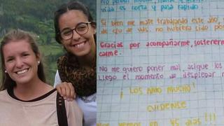 Conmovedora carta de despedida de joven asesinada en Montañita