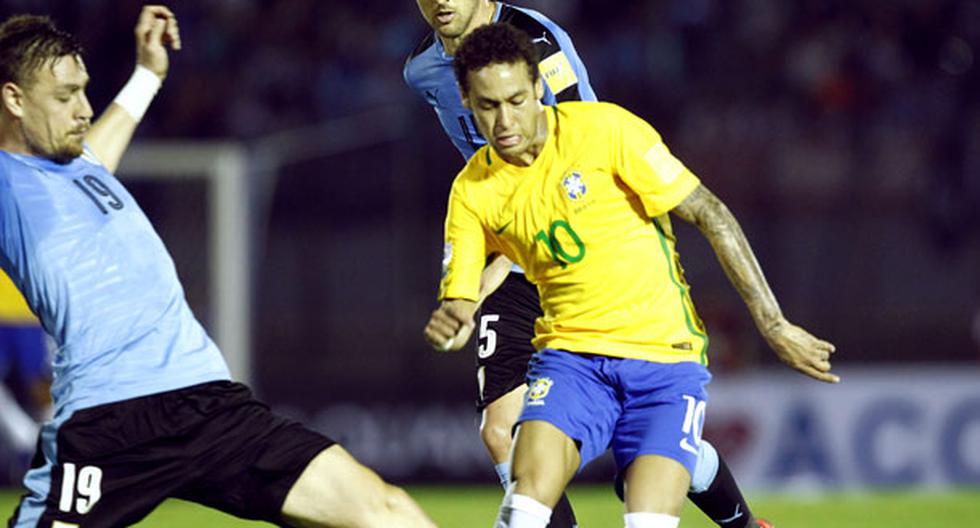 Neymar fue el mejor jugador del Uruguay vs Brasil en Montevideo | Foto: EFE