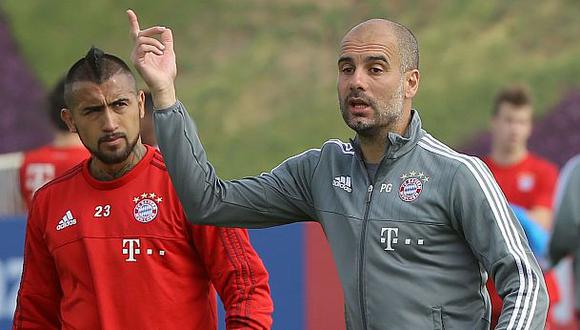 Pep Guardiola negó tensión en el vestuario de Bayern Múnich