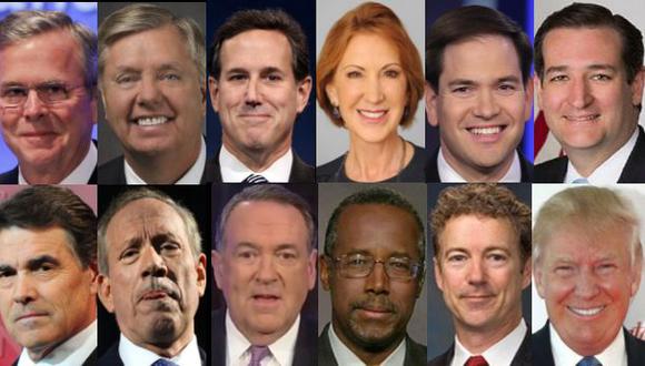 Elecciones EE.UU.: Conoce a los 12 candidatos republicanos