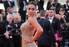 Georgina Rodríguez brilla con vestido dorado espectacular en la alfombra roja de los Cannes