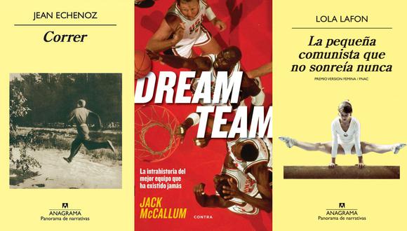 Tres libros para entender los Juegos Olímpicos. Fotos: Anagrama/ Contra.