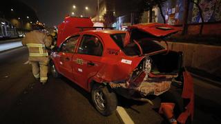 La Victoria: accidente vehicular deja tres personas heridas en la Vía Expresa | VIDEO