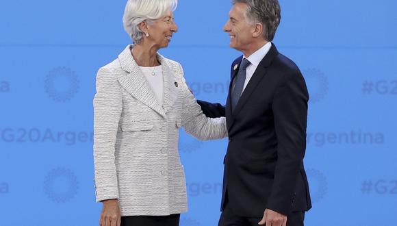 Mauricio Macri y Christine Lagarde (Foto: AP)