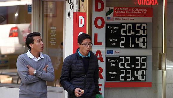 El tipo de cambio subía 0.11% en México este jueves. (Foto: AFP)