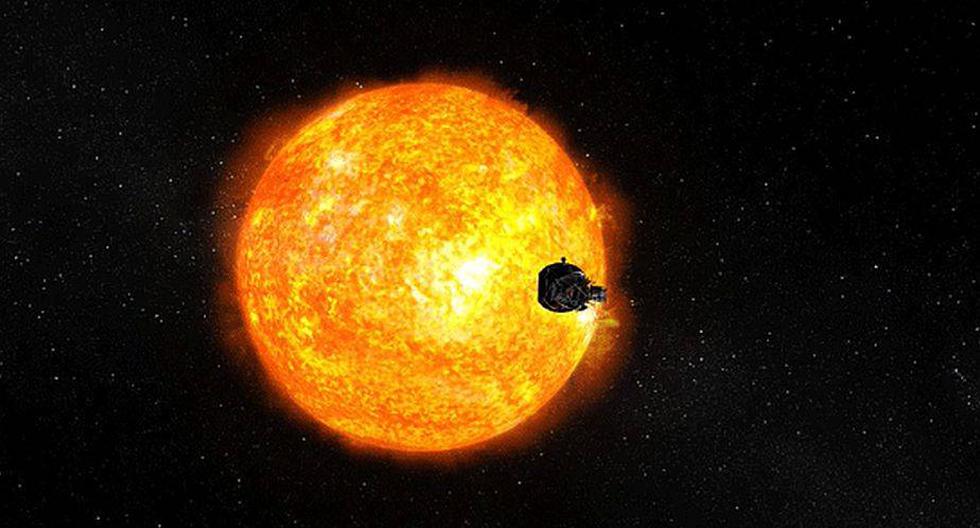 En la imagen, la estación espacial se ve muy diminuta en comparación con las dimensiones de nuestra estrella. (Foto referencial: NASA.gov)