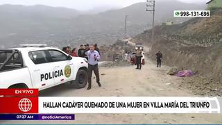 Villa María del Triunfo: hallan cuerpo quemado de una mujer en ampliación Cerro Centinela | VIDEO 