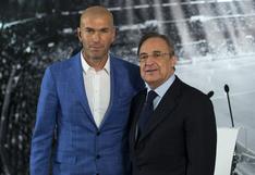 Florentino Pérez habló del futuro de Zinedine Zidane tras ganar la Champions League