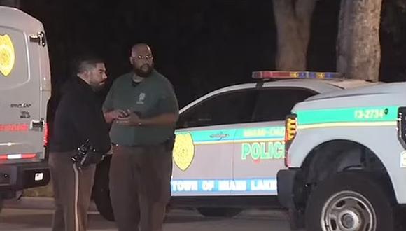 Policía de Florida en el lugar del crimen. (Foto: captura de pantalla)