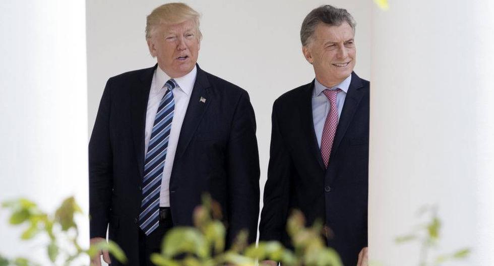 Donald Trump y Mauricio Macri. (Foto: EFE)