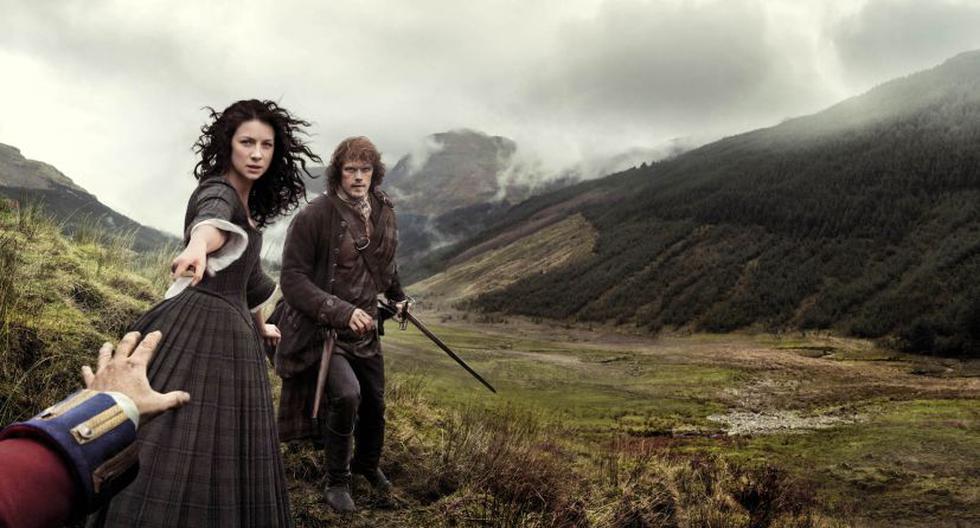 Caitriona Balfe es Claire y Sam Heughan es Jamie en 'Outlander' (Foto: Starz)
