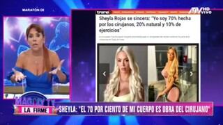 Magaly Medina: “Sheyla Rojas se hizo ‘harakiri’ al hablar sobre sus cirugías”