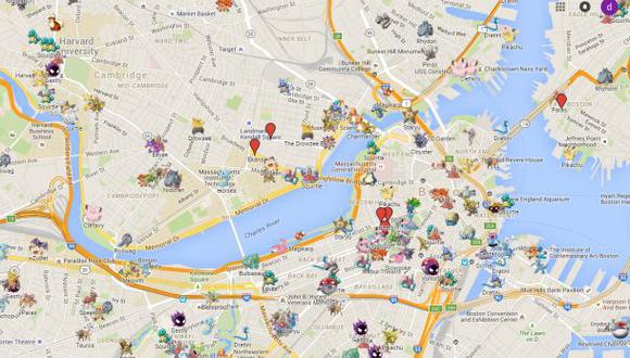 Crean mapa de todos los pokémons que puedes capturar en Boston
