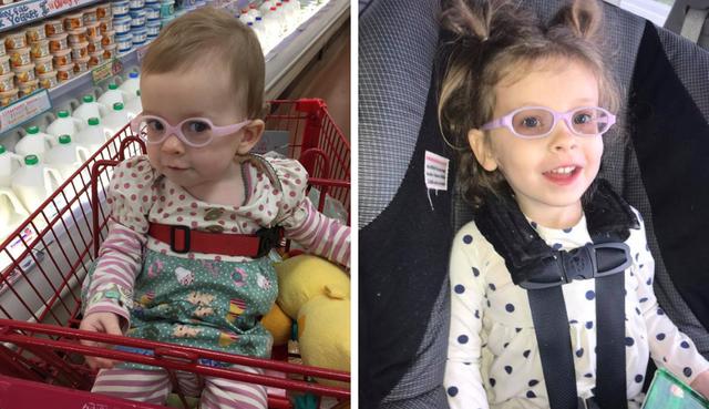 Una niña de 3 años que nació con una extraña enfermedad que la dejó casi ciega logró recuperar la vista gracias a un revolucionario tratamiento. (Fotos: McKinley's Journey with Leber Congenital Amaurosis en Facebook)