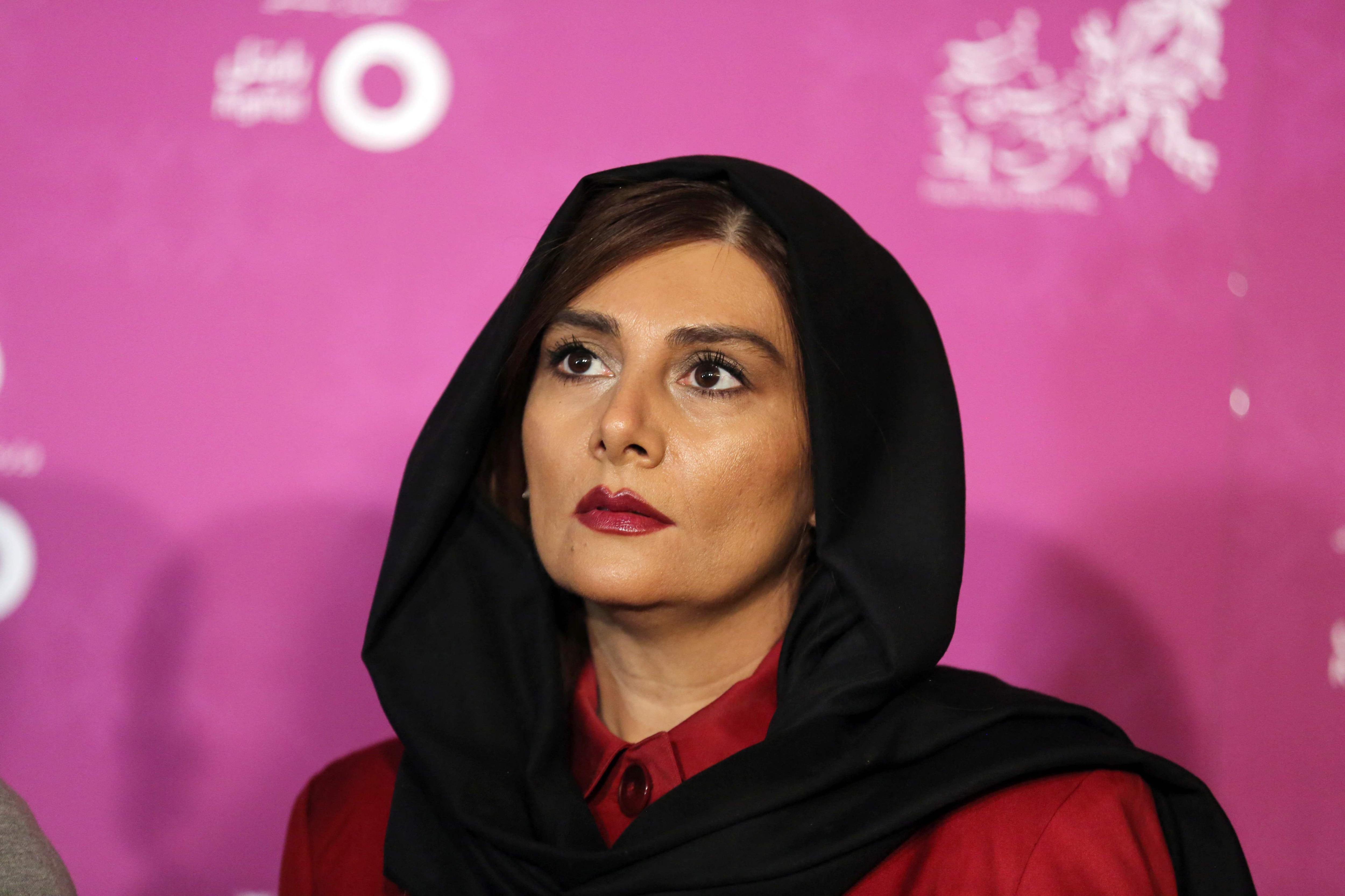 Iranian actress Hengameh Ghaziani.