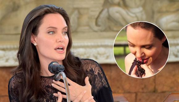 Angelina Jolie sorprende comiendo insectos durante entrevista