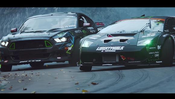 Lamborghini Murciélago y Ford Mustang en duelo de drift [VIDEO]