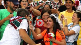 Maracaná: pareja se casó en tribuna en pleno partido