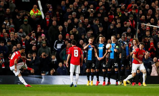 Estas fueron las mejores fotografías del partido entre Manchester United y Brujas por los dieciseisavos de final de la UEFA Europa League. Reuters/Jason Cairnduff