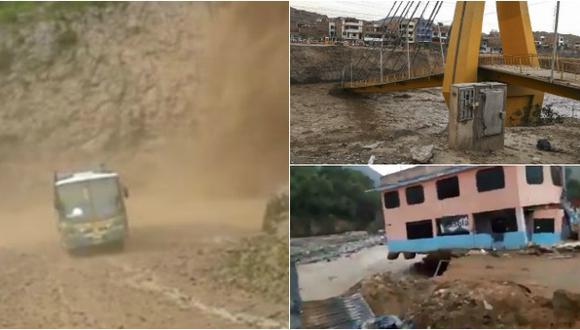 Videos que muestran el destructor paso de los huaicos por Lima