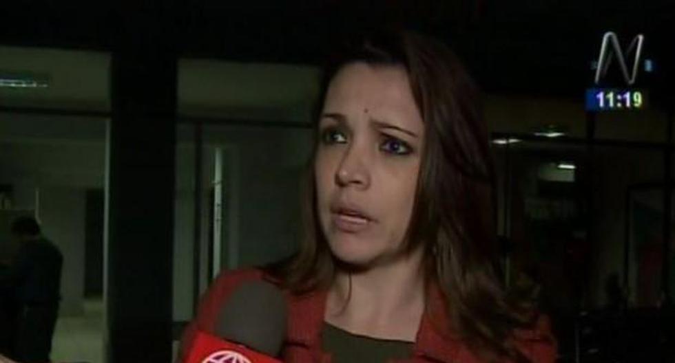 Melissa Peschiera, quien denunció el último fin de semana, el acoso constante que sufre por parte de&nbsp; José Carlos Andrade Beteta. (Captura: Canal N)