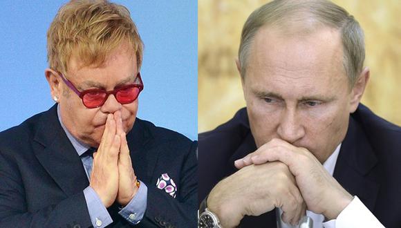 Vladimir Putin llamó a Elton John y lo invitó al Kremlin