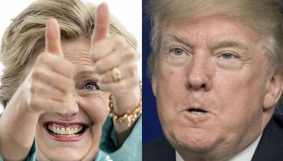 Hillary Clinton y Donald Trump. (Foto: AP/EFE)