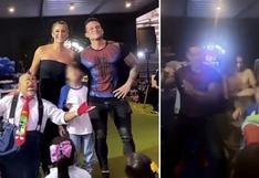 Karla Tarazona y Christian Domínguez sorprenden con divertido baile en cumpleaños de su hijo