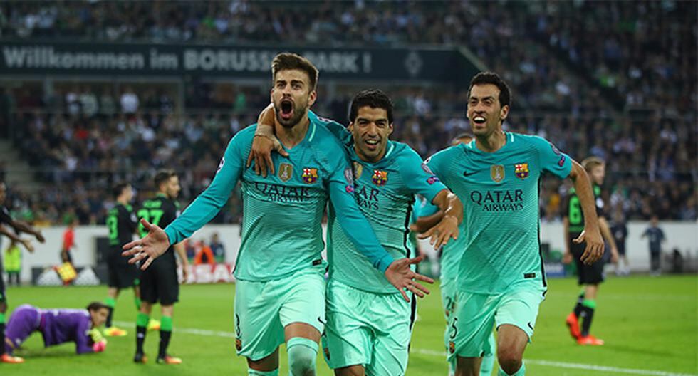 Arda Turan y Gerard Piqué le dieron la victoria al Barcelona sobre el  Borussia Monchengladbach. (Foto: Getty Images)