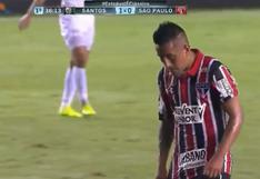 Christian Cueva marcó gol en el Sao Paulo vs Santos por el Torneo Paulista