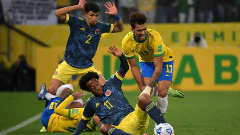 Colombia cayó ante Brasil por Eliminatorias rumbo a Qatar 2022