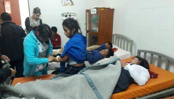 Los estudiantes fueron llevados al hospital de Tarma donde se les realizó un lavado gástrico. (Foto: Andina)