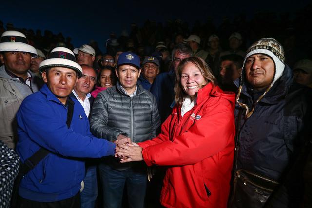 Ayer se llegaron a acuerdos entre la minera MMG Las Bambas y la comunidad de Fuerabamba. (Foto: Midis)