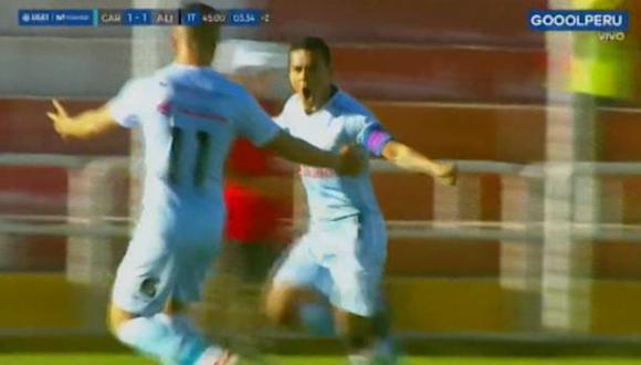 El defensor central de Alianza Lima cometió una infracción sobre Hernán Rengifo, la cual desembocó el empate parcial de Real Garcilaso. (Video: GOLPERU)