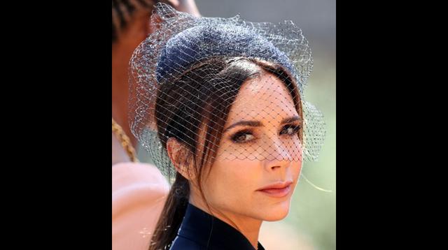 David y Victoria Beckham en la boda del príncipe Harry y Meghan Markle, los duques de Sussex. (Foto: AFP)