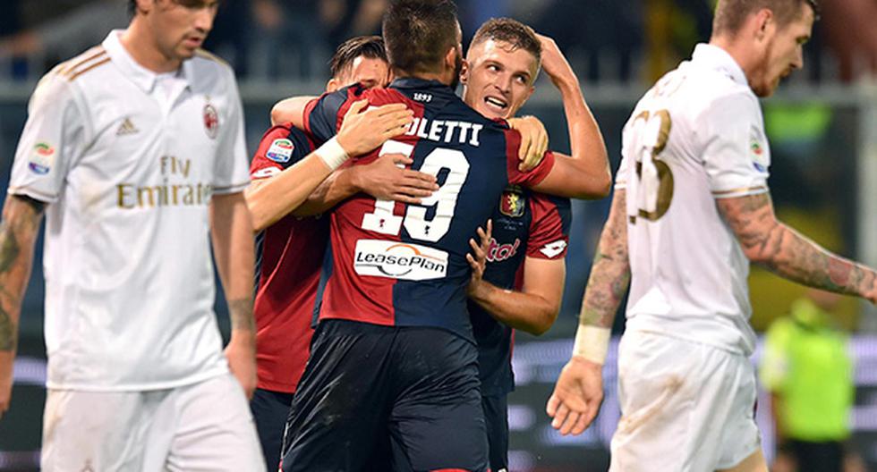 Genoa pasó por encima al AC Milan y evitó que sea líder de la Serie A (Foto: EFE)